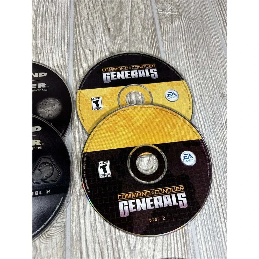 Huge Lot of Command & Conquer Games PC Renegade Generals Tiberian‎ Sun Red Alert